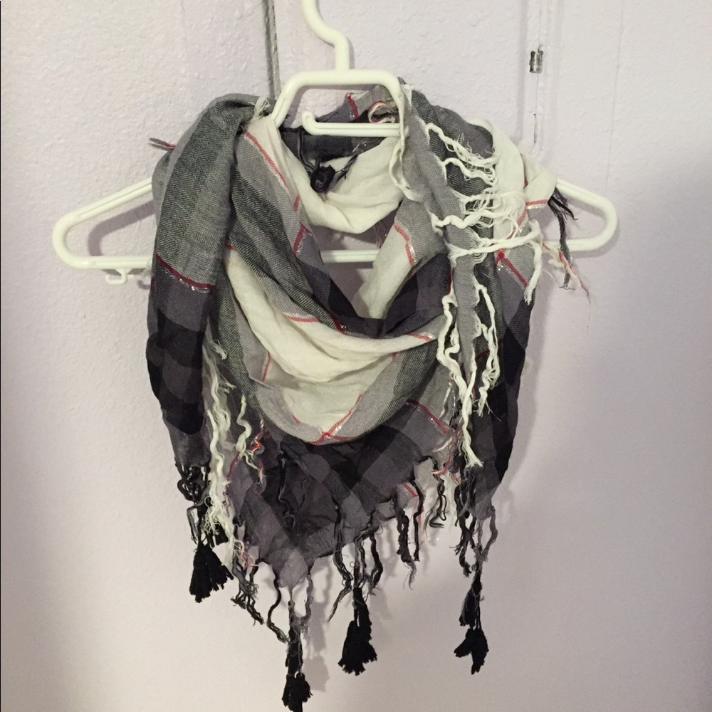Cute plaid multi wear scarf